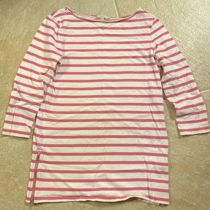 Gap Maternity | Pink & White Striped Shirt with Side Zippers | Size: Small